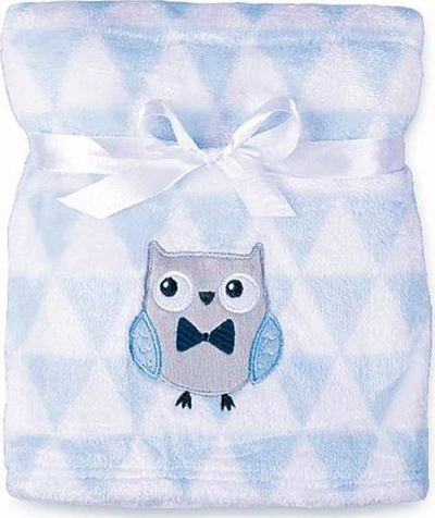 Batanije për bebe Babymatex Ricco Owl, 75x100 cm, poliester, me shumë ngjyra