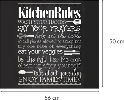 Pjatë mbuluese sobë Zeller Kitchen Rules, qelq 30 cm, e zezë