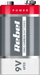 Bateri zink karbon Rebel 6F22, 9V, blister