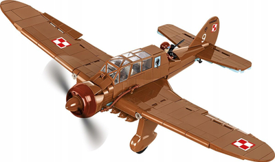 Set ndërtimi COBI Historical Collection WWII PZL.23 Karas, 620 pjesë, shkalla 1:32, shumëngjyrësh