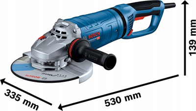 Bulgarie këndi Bosch GWS 27-230 JR, 230 mm, 2700W, blu