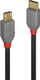 Kabllo Lindy USB-C - microUSB, 0.5m, e zezë
