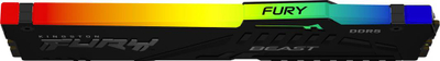 Memorie Kingston Fury Beast RGB, DDR5, 64 GB, 5200 MHz, CL40, KF552C40BBAK2-64