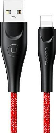 Kabllo USB Usams US-SJ563, USB-A me Lightning, 3 m, e kuqe