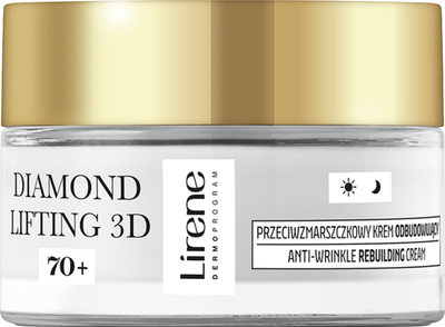 Krem dite Lirene Diamond Lifting 3D, kundër rrudhave, 70+, 50ml