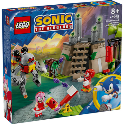 Set ndërtimi LEGO Sonic the Hedgehog Knuckles and the Master Emerald Shrine 76998, 325 pjesë, për fëmijë 8+
