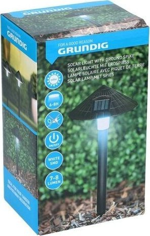 Llambë diellore kopshti Grundig G650, 38cm, LED, e zezë