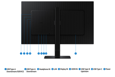 Monitor Samsung S80UD 27", 4K UHD, USB hub, i zi