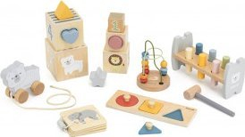 Set lodrash zhvilluese PolarB Baby Box, Montessori, 0 18 muaj, shumëngjyrësh