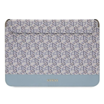 Futrollë laptopi Guess GCube Stripes, 16\", lëkurë sintetike, blu