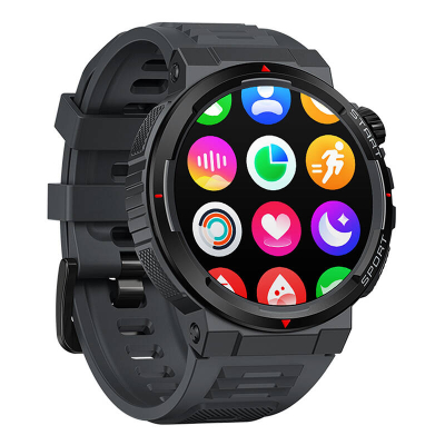Smartwatch Zeblaze Ares 3 Plus, 1.43" AMOLED, thirrje zanore, i zi