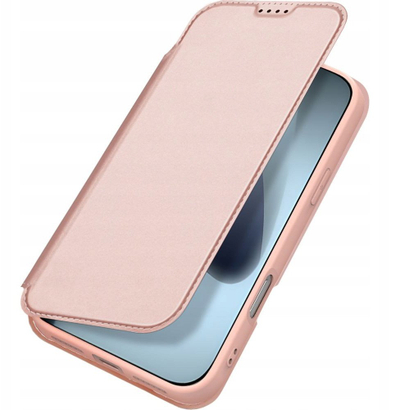 Kapak telefoni Dux Ducis Skin Pro, për iPhone 17 Pro, me qëndrim, rozë