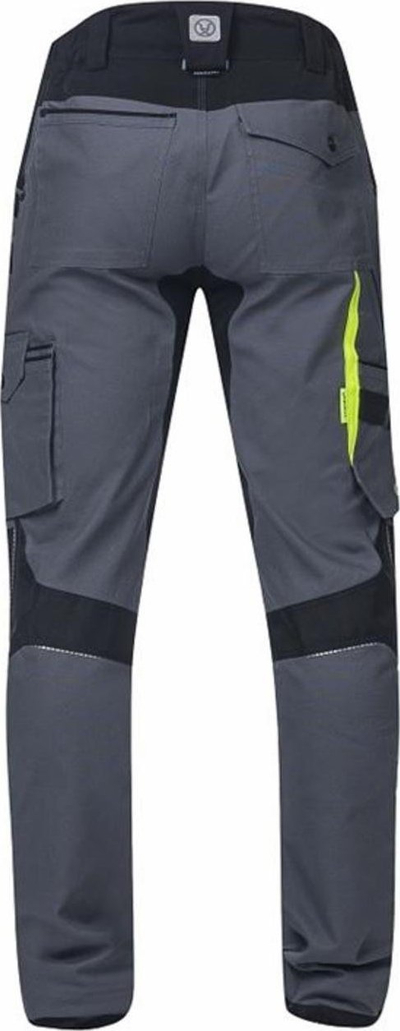 Pantallona pune Ardon 4Xstretch, me brez në bel, madhësia 52, gri me të zezë