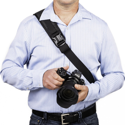 Çantë fotografike Think Tank Photo Urban Access Sling 8, për kamera pa pasqyrë DSLR, me mbajtëse tripodi, gri