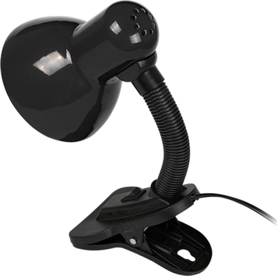Lampë tavoline Black LB-08, kapëse klips, gooseneck i lëvizshëm, e zezë