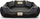 Shtrat për qen Kingdog Playpen, 100x75 cm, lëkurë eco, i zi