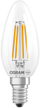 Llambë LED Osram E14, 3.4W, dritë e ngrohtë, transparente