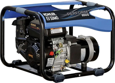 Gjenerator portativ Kohler Perform 6500 C5, 6.3kW, depo karburanti 7.3L, blu me të zezë