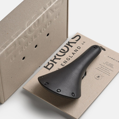 Selino biçiklete Brooks C13 Cambium, 145mm, shina karboni, e zezë