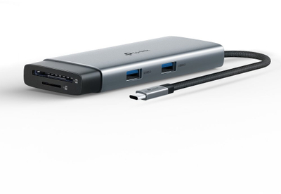 Hub USB C TP-Link UH7021C, 7 në 1, HDMI, Power Delivery, gri