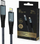 Kabllo USB C Extralink Smart Life, 120cm, 15W, e zezë
