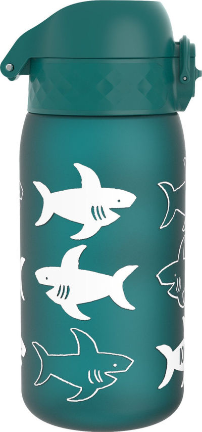Shishe uji për kalamaj Ion8 Leak Proof Shark, 350 ml, pa pikim, jeshile e errët