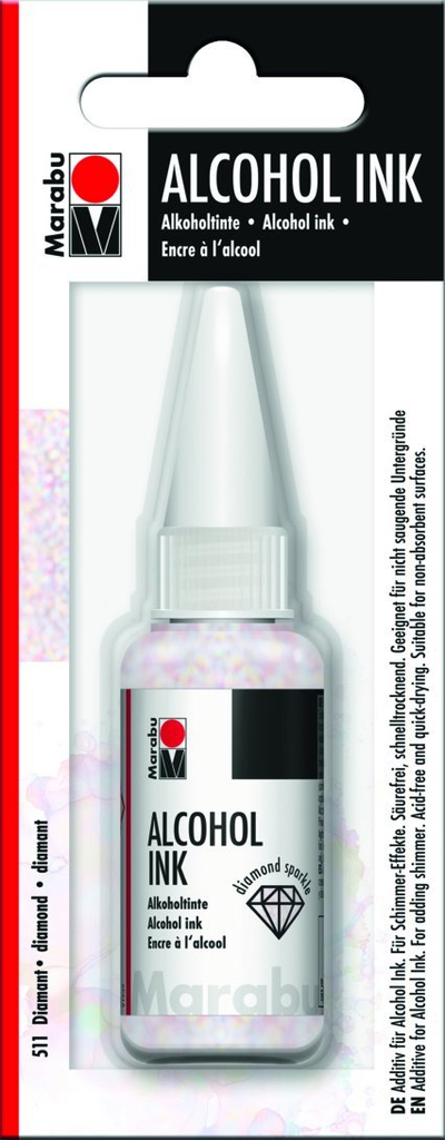 Bojë alkoolike Marabu Permanent Alcohol Ink Diamond, 20 ml, transparente