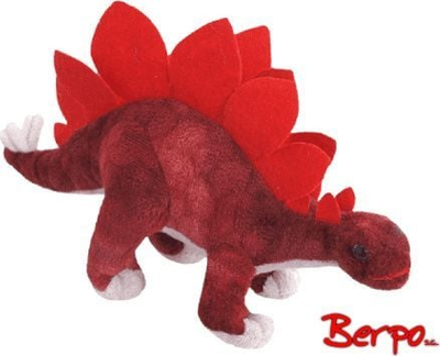 Lodër pellushi Beppe Dino Stegosaur, 30 cm, i kuq