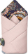 Mbështjellëse për bebe Sensillo Waffle Boho, 75x75 cm, pambuk, rozë e pluhurosur