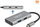 Hub USB DeLOCK Type-C, 4 porta, 10 Gbps, gri metalik