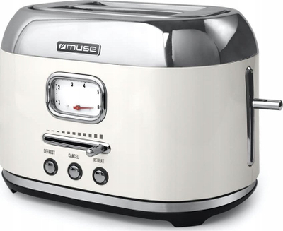 Toaster MUSE MS-120SC, 2 feta, inox, gri