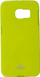 Kapak telefoni Mercury Jelly për Samsung Galaxy S6 Edge G925, TPU, lime