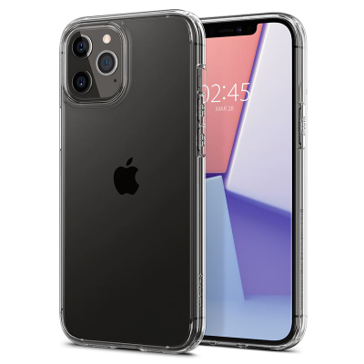 Mbrojtëse telefoni iPhone 12 Pro Max Spigen Ultra Hybrid, transparente