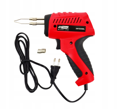 Pistoletë saldimi AWTOOLS AW13206BL, 100W, LED, e kuqe e zezë