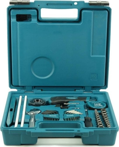 Set veglash Makita E-11689, 256 copë, në kuti plastike, gri