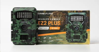 Kamerë pylli Camouflage EZ2 Plus, video 2.7K, shikim nate, kamuflazh jeshil