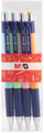 Stilolaps M&amp;G Click Pen 0.7mm, set me 4 copë, bojë blu