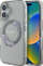 Këllëf telefoni Guess GUHMP16SHFWFCK për iPhone 16 6.1", MagSafe, me lule, transparent