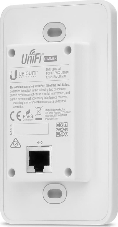 Çelës inteligjent dimer Ubiquiti UniFi UDIM-AT, PoE, për ndriçim LED, i bardhë