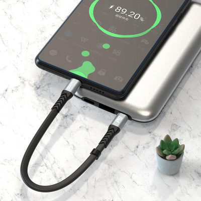 Kabllo USB Dudao USB C në USB C, 1m, PD 100W, e zezë