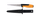 Sharrë dore Fiskars, 15cm, 8tpi, zezë/ portokalli