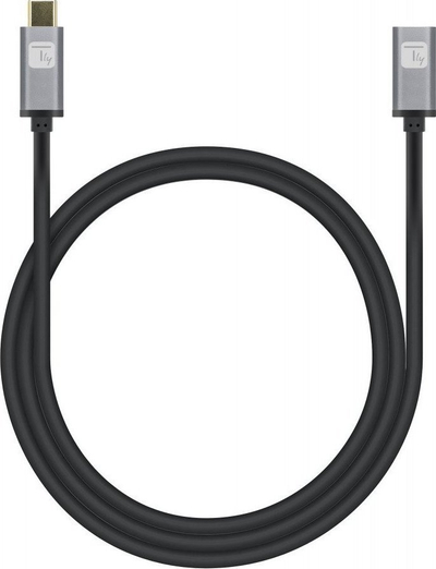 Kabllo USB Techly USB C në USB C ICOC MUSB322 CMF 010, 1m, 100W, e zezë