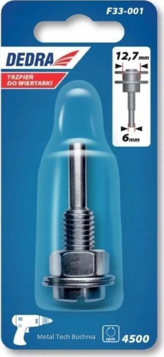 Përshtatës për maja shpuese Dedra, 12.7 mm