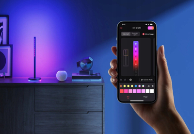Llambë tavoline Yeelight Beam RGBIC, dritë shumëngjyrëshe, për HomeKit Google Alexa, e zezë