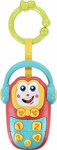Lodër muzikore telefon E-EDU Artyk, me drita, për kalama 12m+, shumëngjyrëshe
