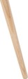 Llambë dyshemeje tripod, 140 cm, kornizë dru lisi, abažur pëlhure, e bardhë