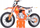 Model motori Bburago KTM 450 SX-F Factory Edition 2018, shkallë 1:18, për zbukurim