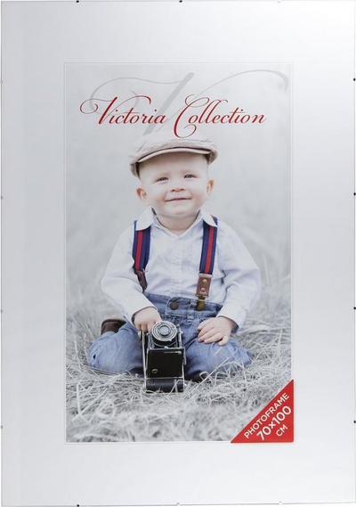 Kornizë fotografie Victoria Collection Clip, 70x100cm, xham, transparente