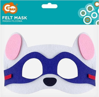 Maskë filci GoDan Dog Brigade Superhero, 18x12cm, shumëngjyrëshe