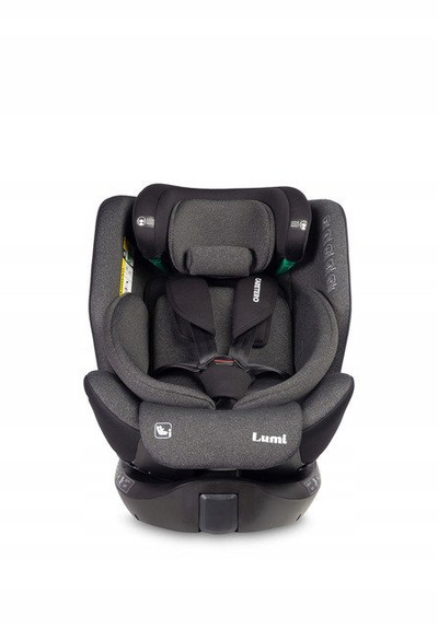 Авто седиште Lumi i-Size, 40-150 cm, Isofix 360°, темно сива